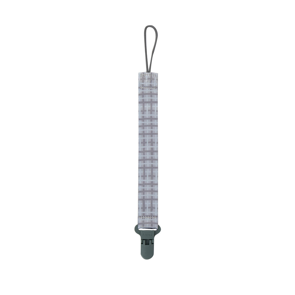 Nuby Pacifinder loop-closure design makes fastening around the pacifier handle easy