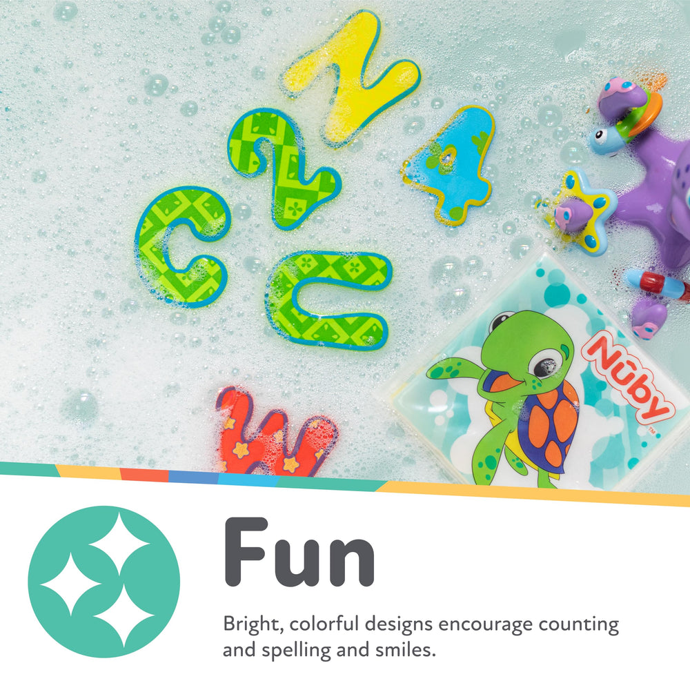 Nuby close-up of soft phthalate-free material for safe bath play