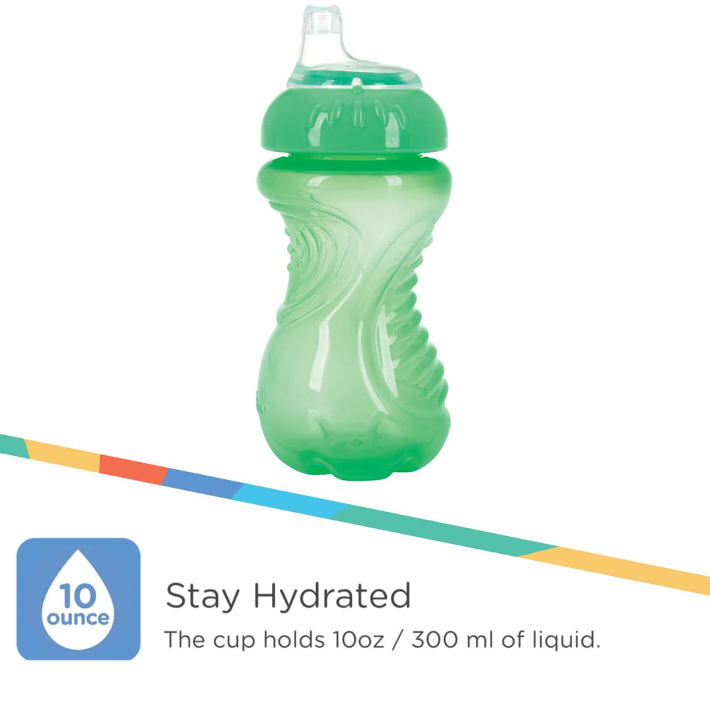 Nuby spill-proof-technology cup keeps drinks contained during play