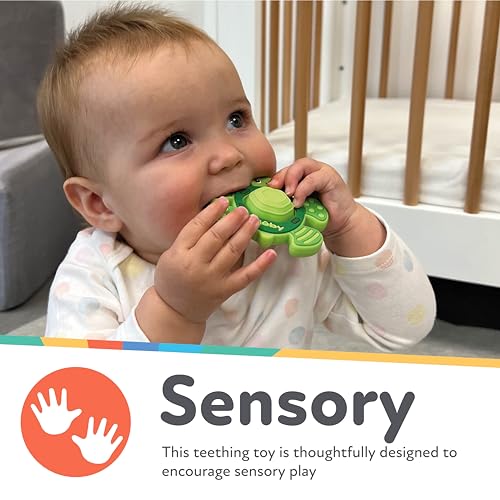 Nuby Teethe N' Pop Soft Silicone teether highlighting gentle teething relief