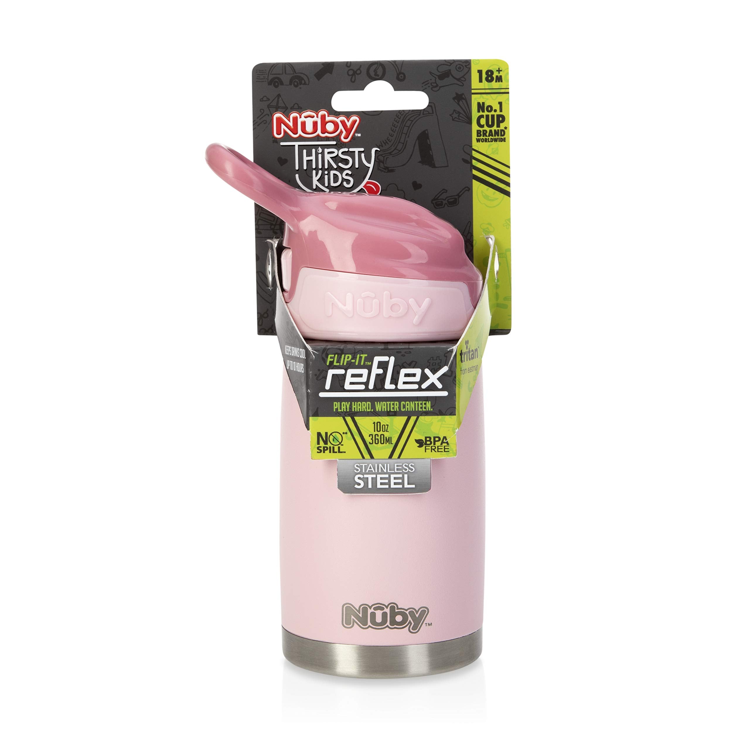 Nuby leak-resistant cup reduces drips