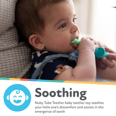 Nuby Tube Teether Giraffe with textured surfaces for teething play