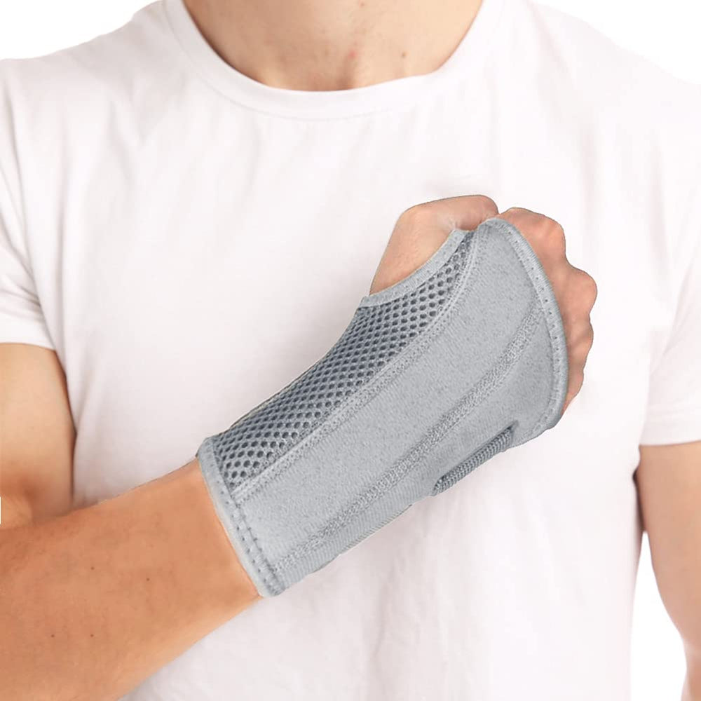 NuCamper adjustable strap wrist brace offering customizable compression