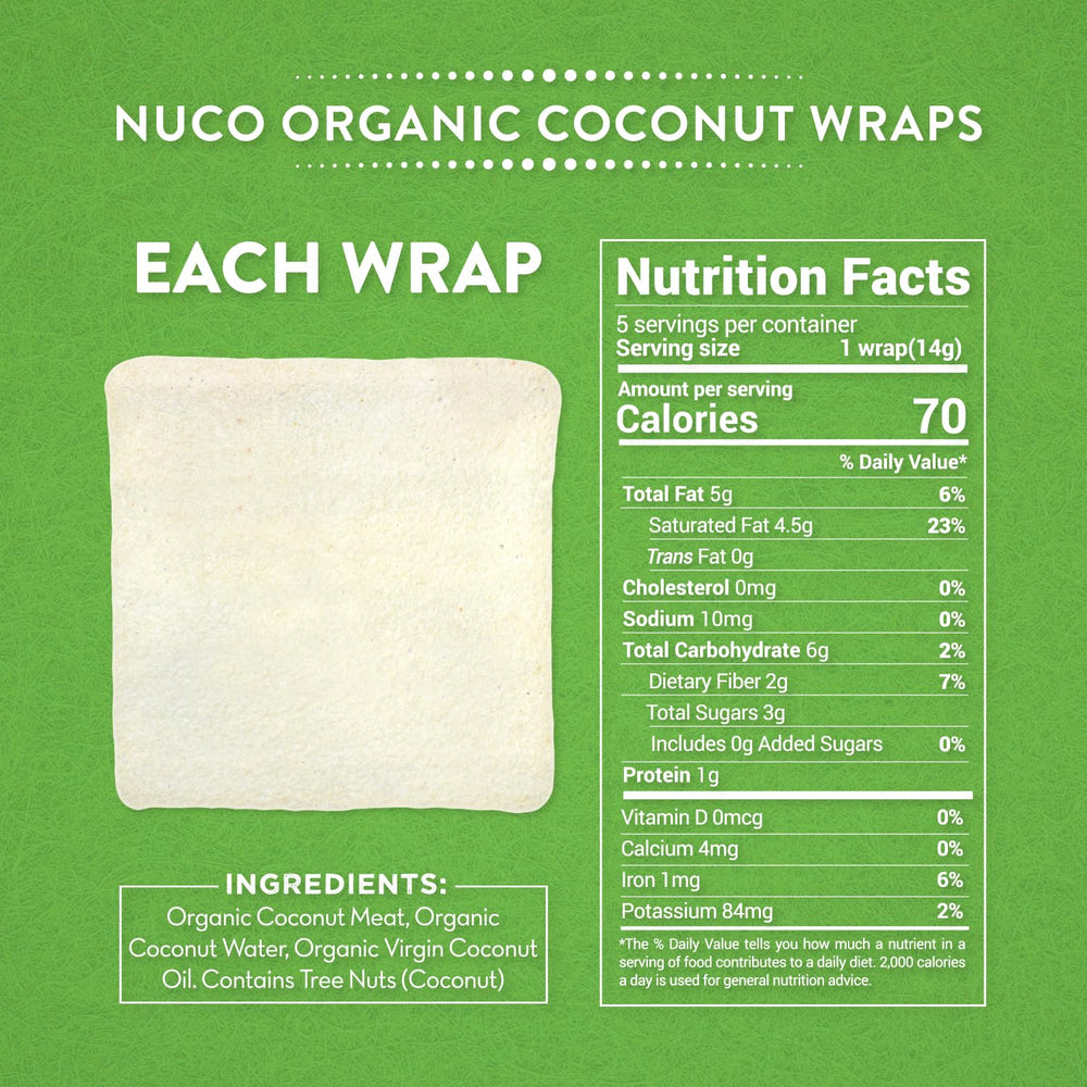 NUCO DUO wraps close-up texture reveals creamy interior ideal for wraps and crepes