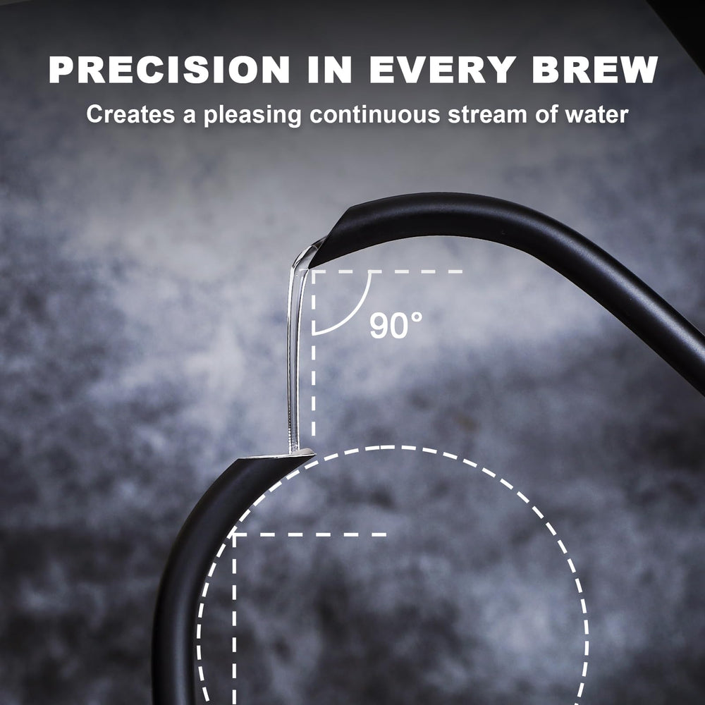 Nueve&Five gooseneck kettle cordless design for versatile serving