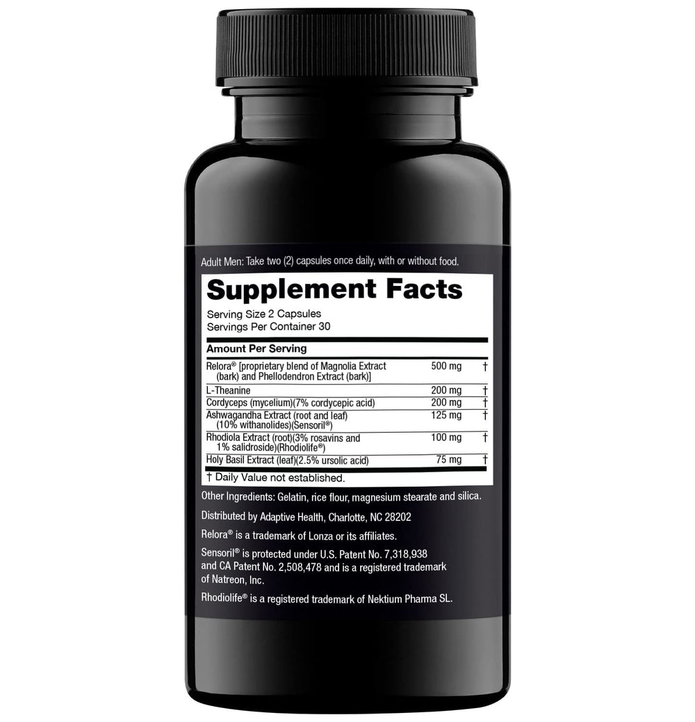 Nugenix Cortisol Control adrenal-health graphic conveys potential stress management.