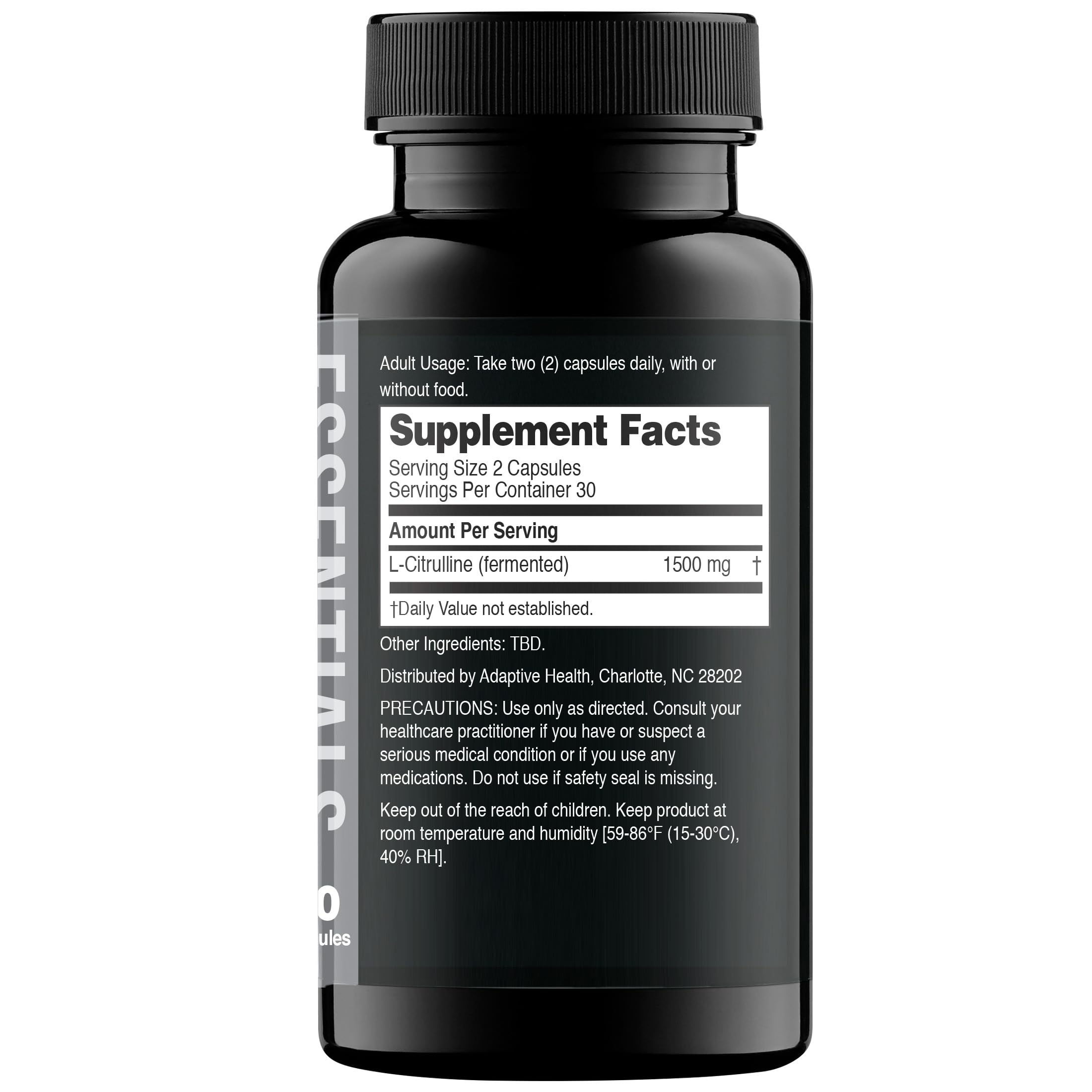 Close-up of Nugenix Essentials L-Citrulline cap highlighting the high-dose capsule design.