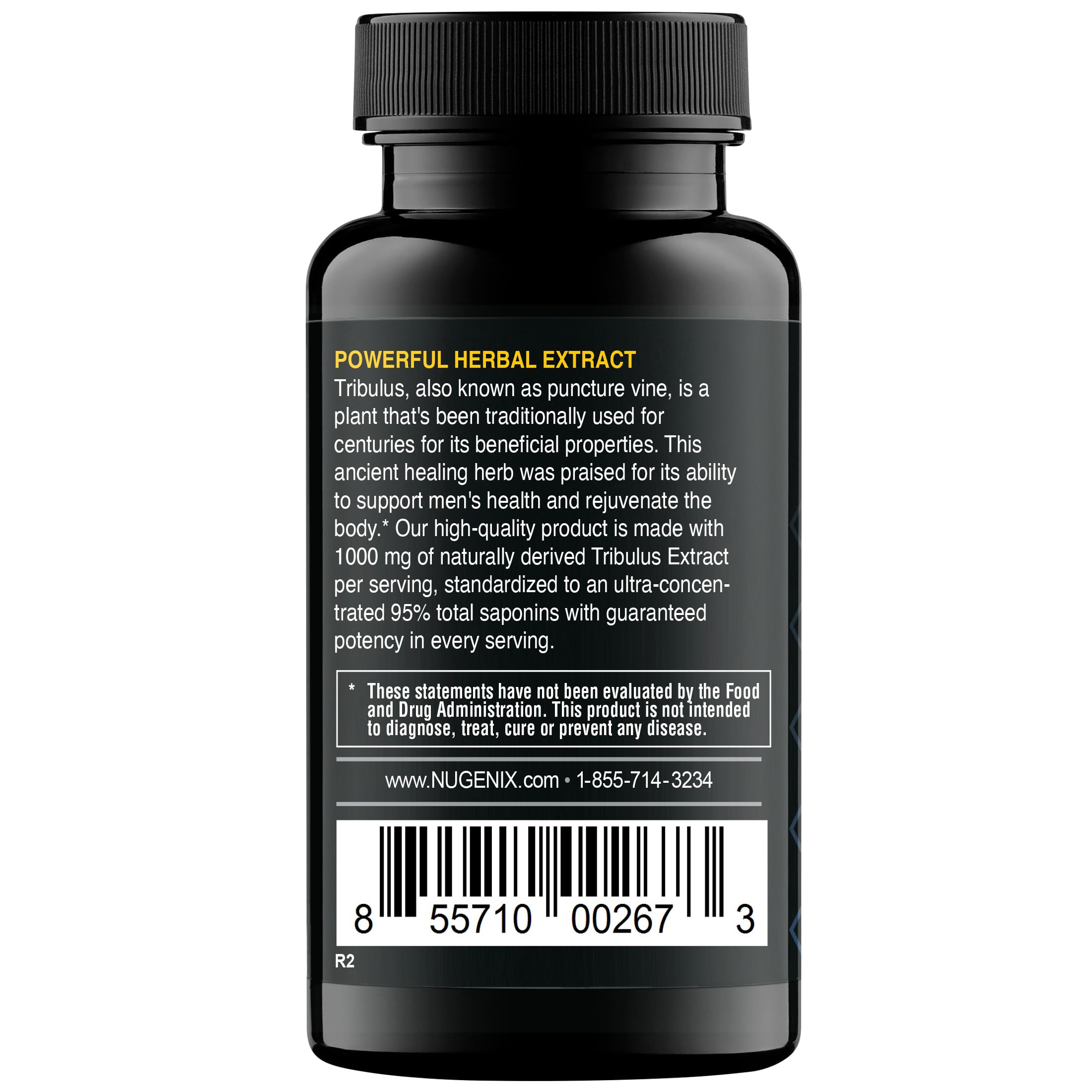 Nugenix Essentials Tribulus capsules arranged for a high-potency routine.