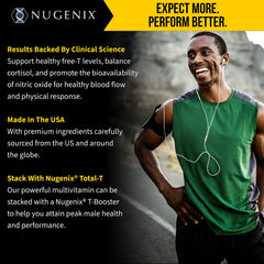 Nugenix pills on neutral surface for daily well-being routine