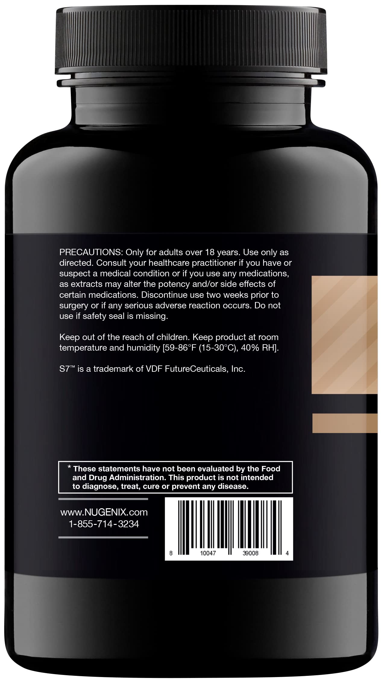 Nugenix capsules closeup highlighting easy-to-swallow capsules for NO support