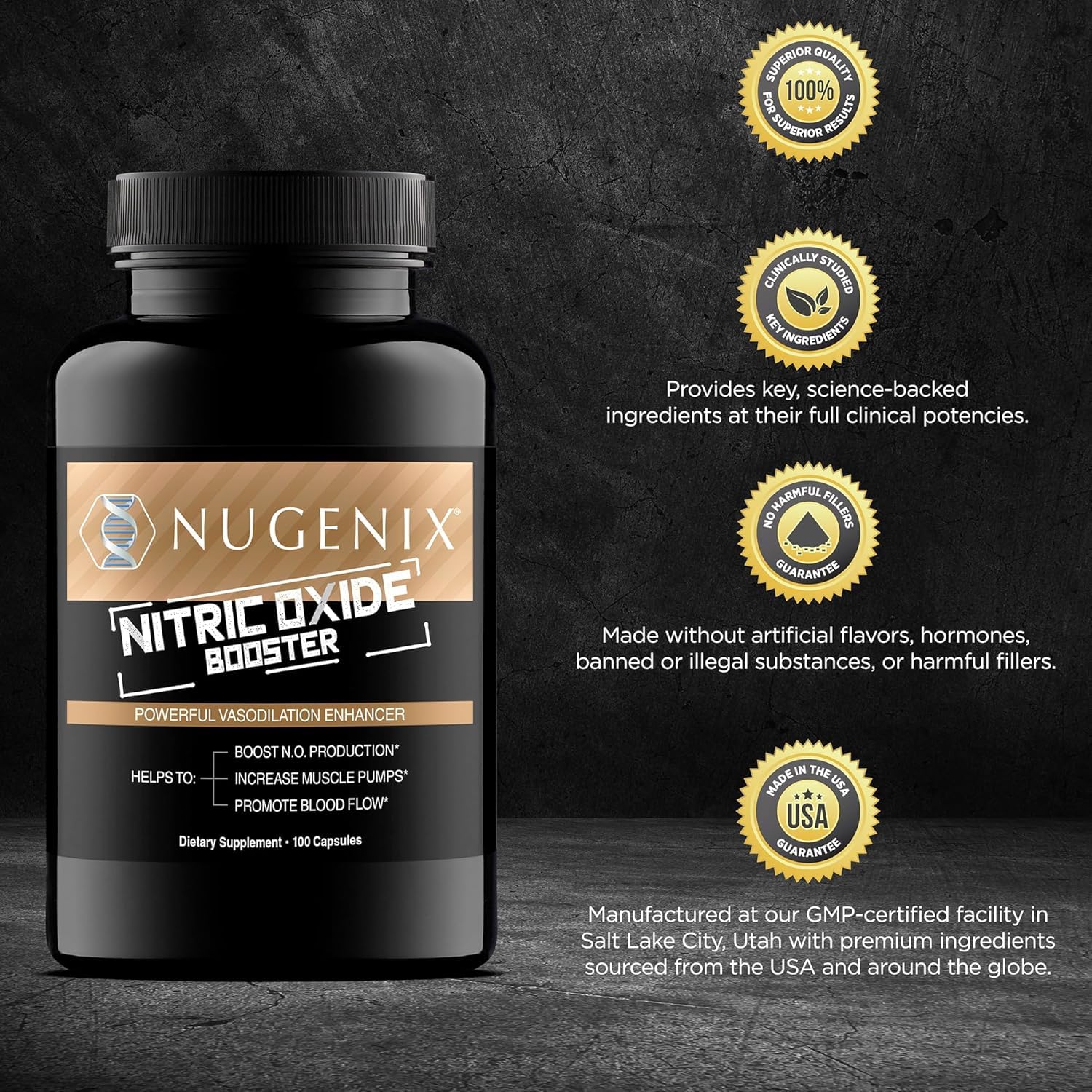 Nugenix bottle with glass of water symbolizes a daily use ritual