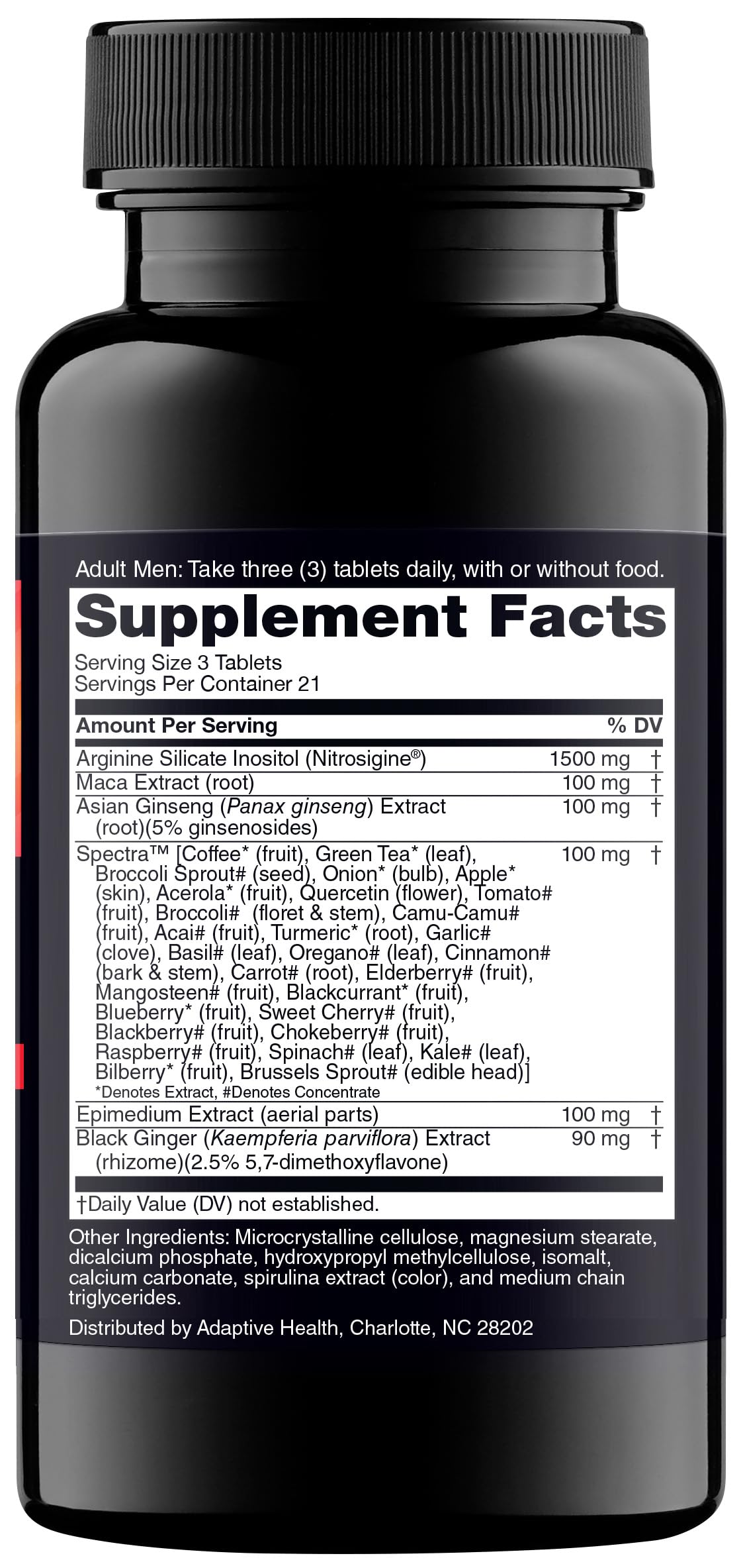 Nugenix Perform bottle pour showing easy daily supplement use.