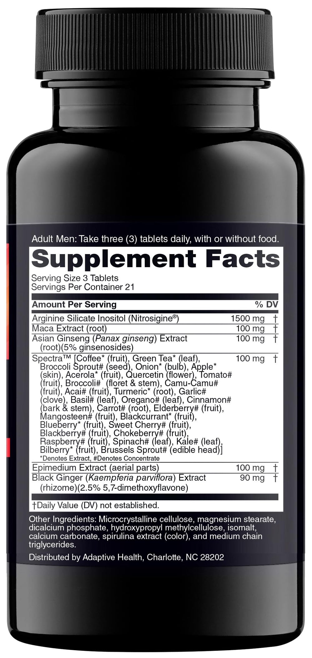 Nugenix Perform bottle pour showing easy daily supplement use.