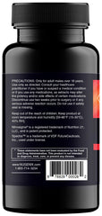 Nugenix Perform box and bottle displayed in a masculine wellness setting.