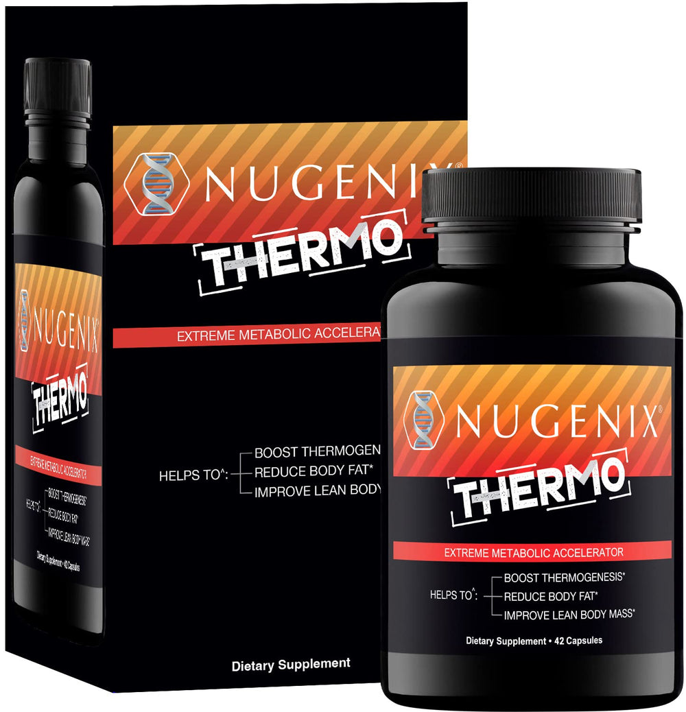 Nugenix Thermo capsules pack highlights convenient daily thermogenic formula