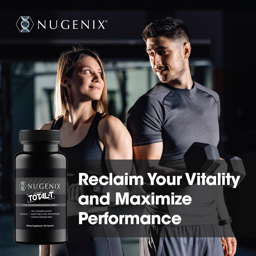 Nugenix Total-T in gym environment suggesting workout performance support