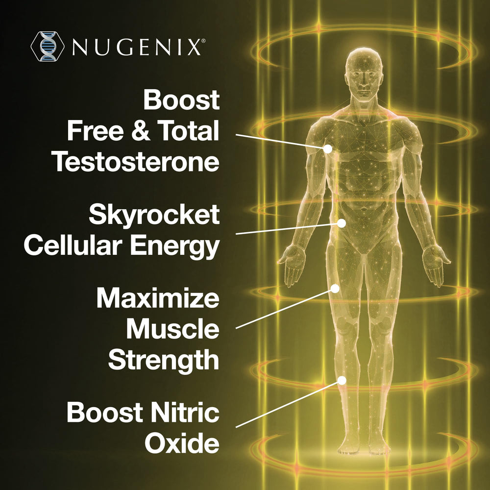 Nugenix Total-T2 ElevATP symbol representing cellular energy boost potential.