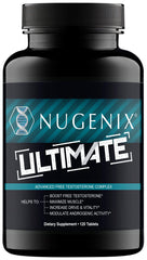 Nugenix Ultimate bottle front showing branding and dosage information for training decisions