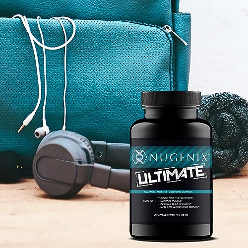 Nugenix Ultimate capsules closeup highlights convenient daily supplementation.