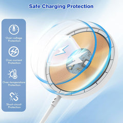 Nuinno strong magnetic adsorption keeps your iPhone secure during charging.