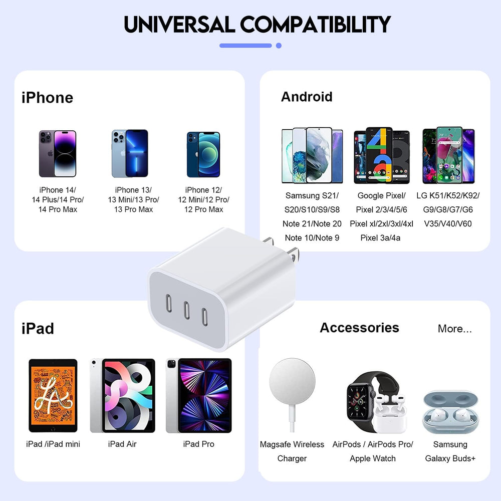 Nuinno two-pack charger box ideal for home or office setup.