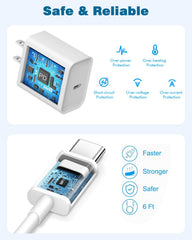 Nuinno USB-C charger powering iPad Pro for quick tasks and extended use