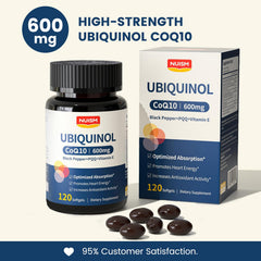NUISM CoQ10 with sunflower lecithin promotes easier absorption for daily energy support
