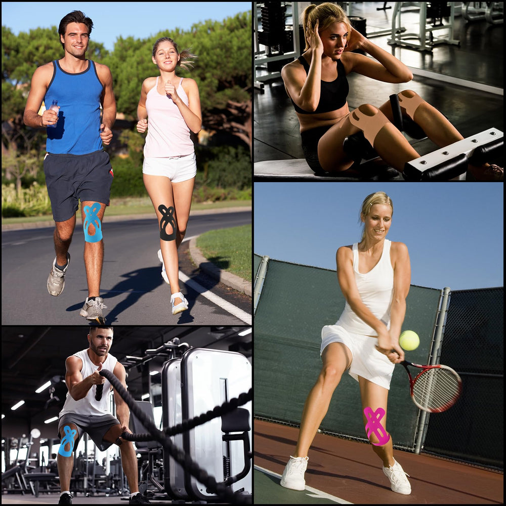 NUITPY scissors-free application speeds up knee tape setup