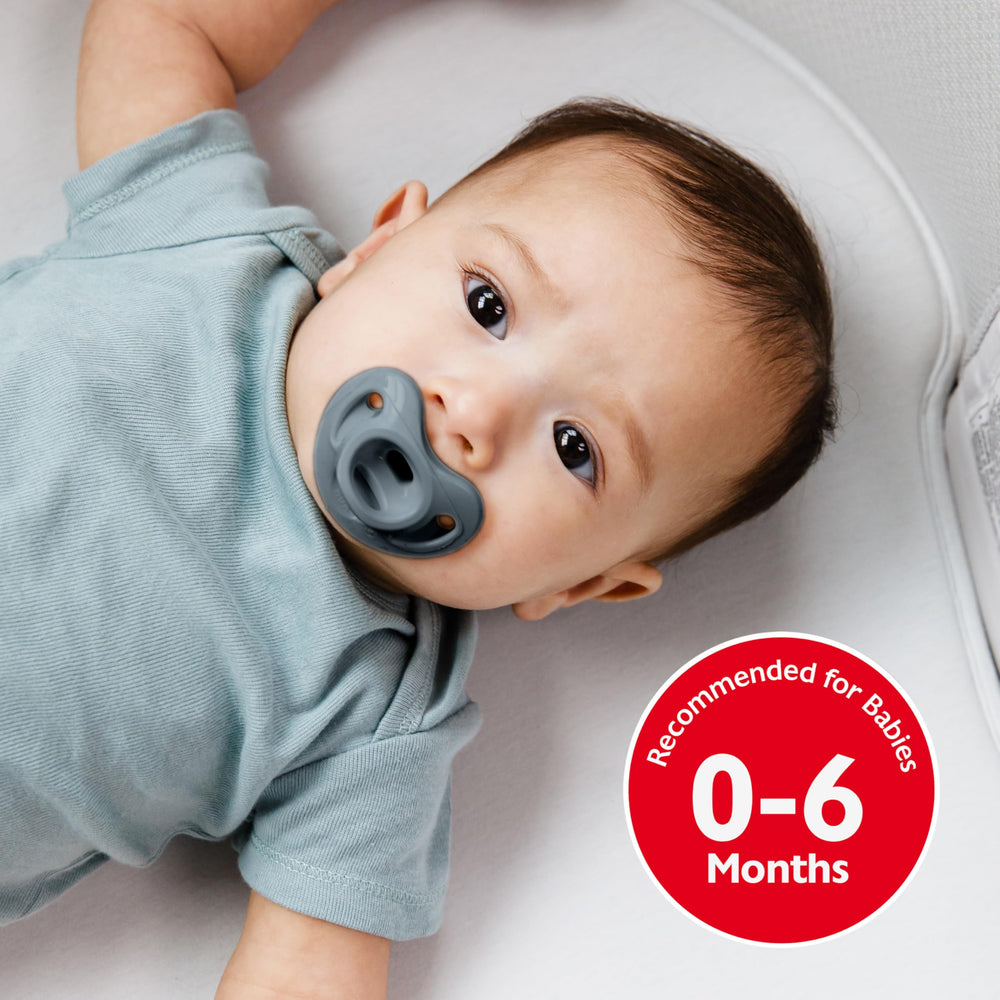 NUK Comfy 100% medical-grade silicone pacifier for durability and safety