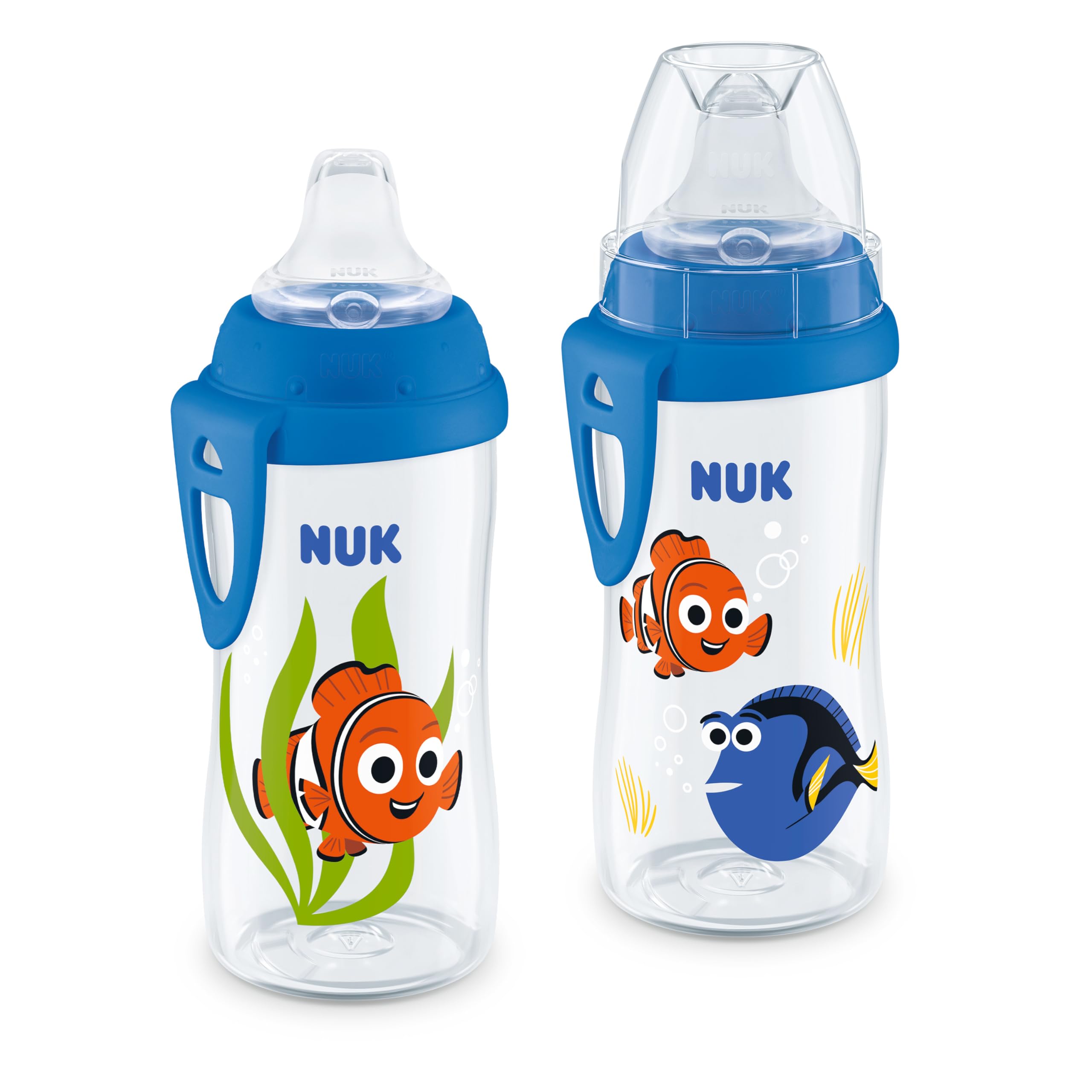 NUK Finding Nemo Active Cup 10 oz with soft spout, gentle on gums, easy transition.