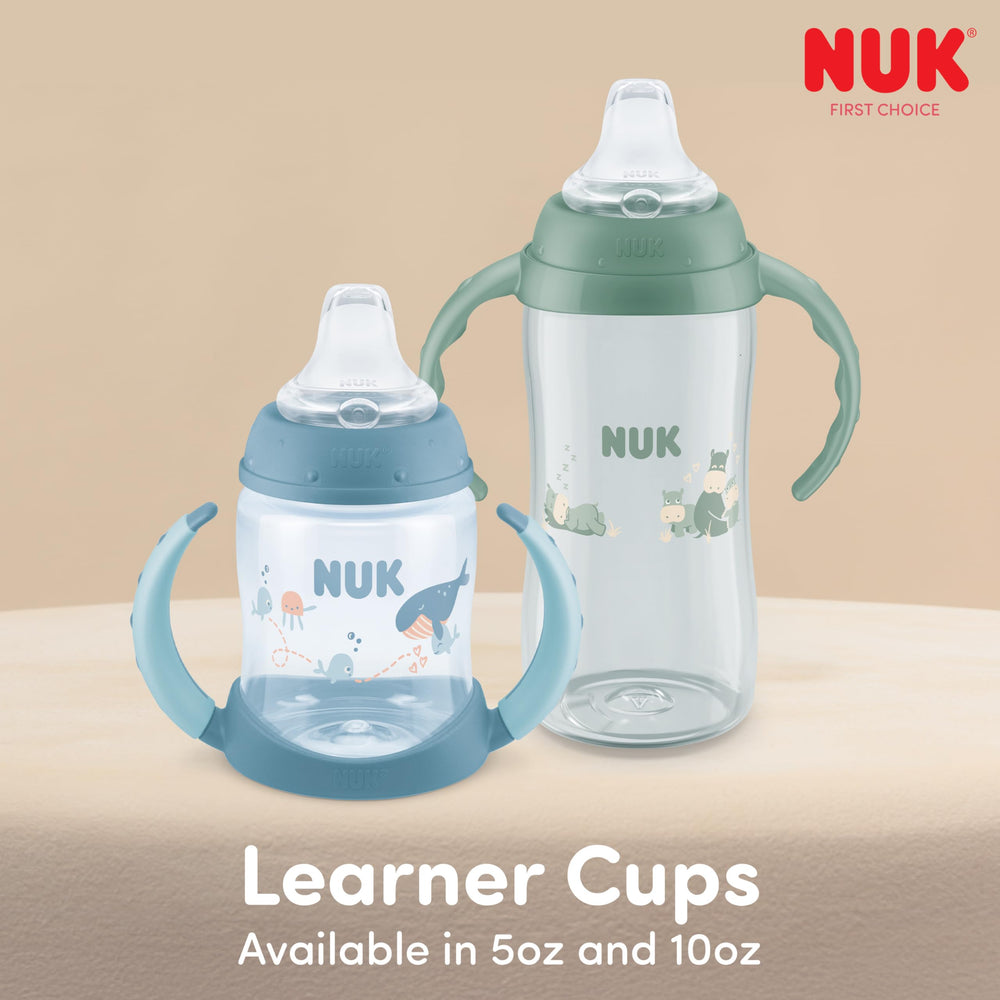 NUK 8m+ age recommendation image shows suitability for babies eight months and up.