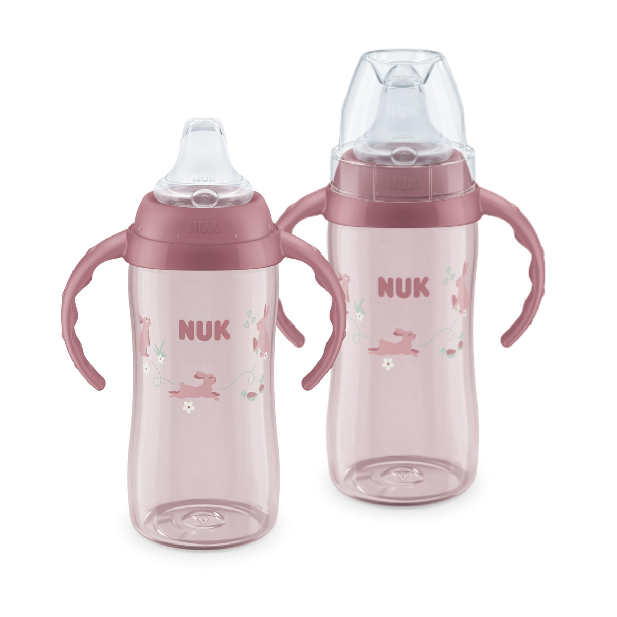 NUK First Choice Large Learner Cup 2.0 main image shows 10 oz capacity for a smooth toddler transition.