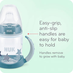 NUK Large Learner Cup air vent reduces swallowed air during sipping