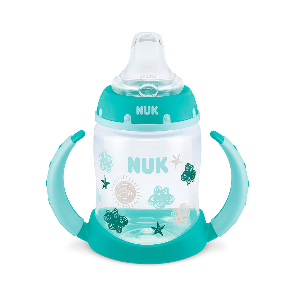 NUK Learner Cup BPA-free and dishwasher safe for everyday use.