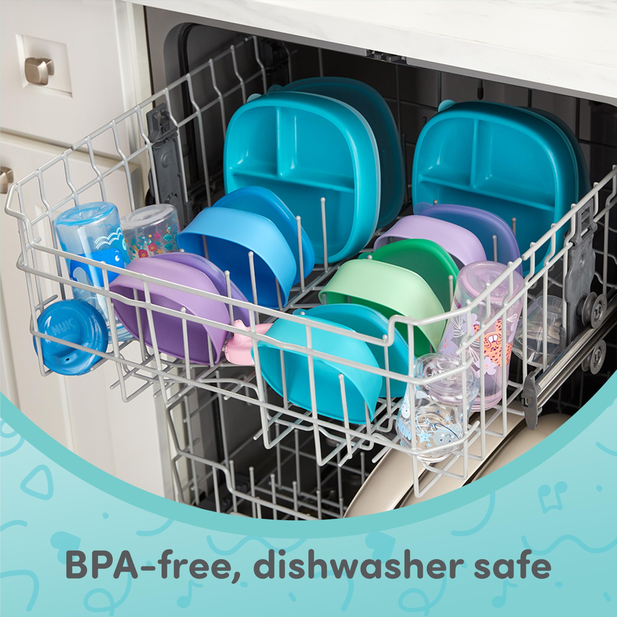 NUK Learner Cup dishwasher-safe cleaning makes after-meal cleanup quick