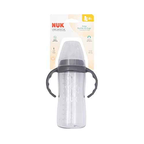 NUK Easy-grip design makes lifting and self-feeding simpler.