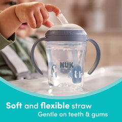 NUK learner cup easy-grip removable handles for little hands.