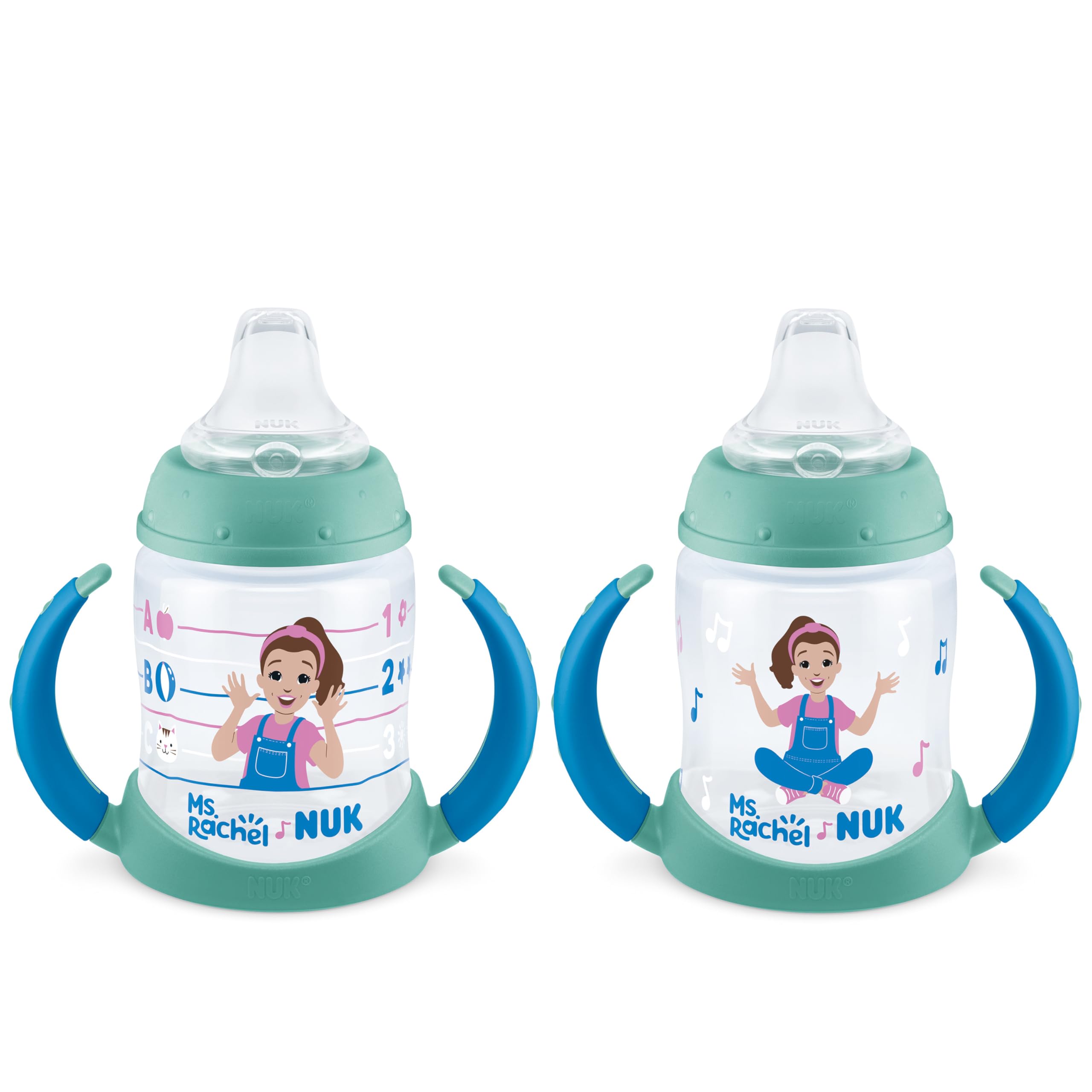 NUK Learner Cup soft spout for gentle sipping and teething comfort