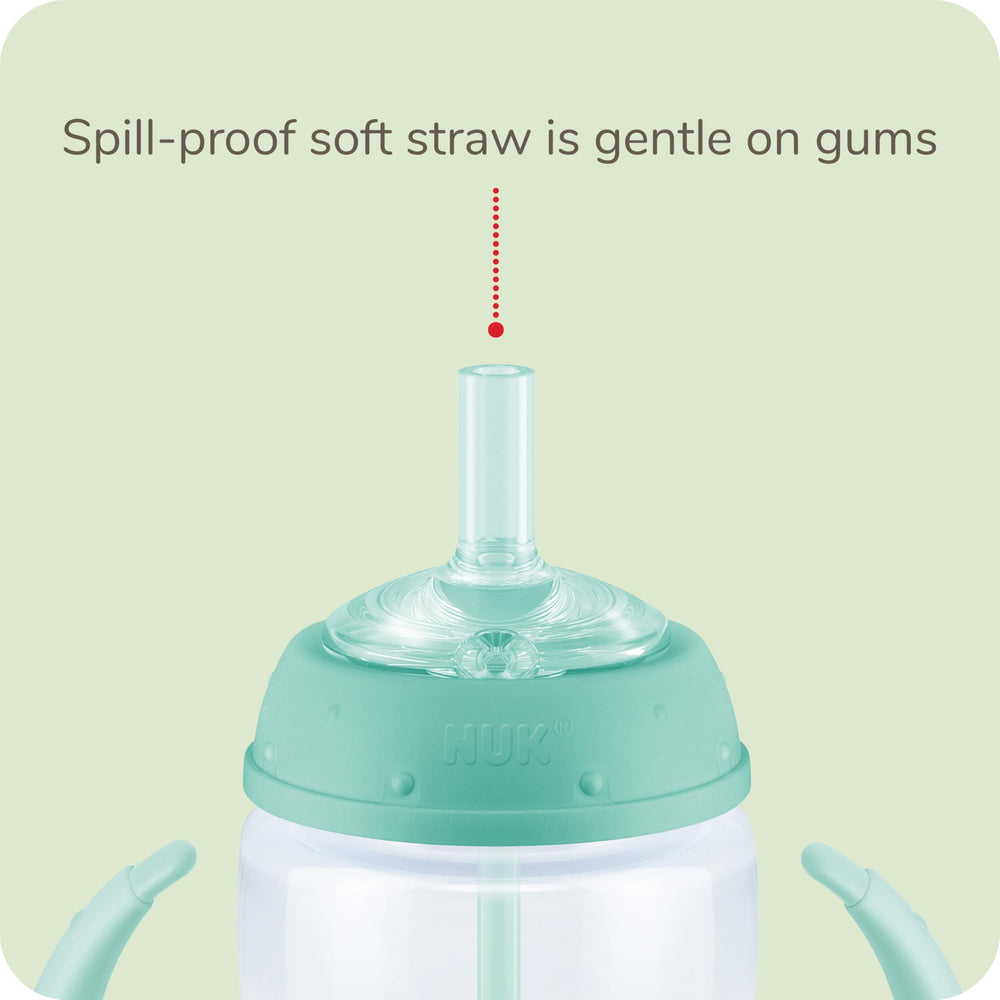 NUK Learner Straw Cup BPA-free and dishwasher-safe for simple cleaning