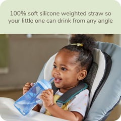 NUK Learner Straw Cup with weighted straw enables sipping from any angle