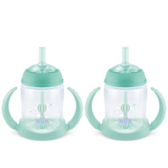 NUK Learner Straw Cup showing wide sipping zone for easy drinking