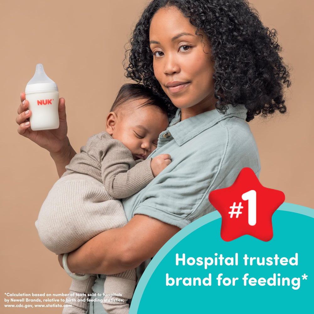 NUK vent system demonstrates anti-colic design to reduce air intake