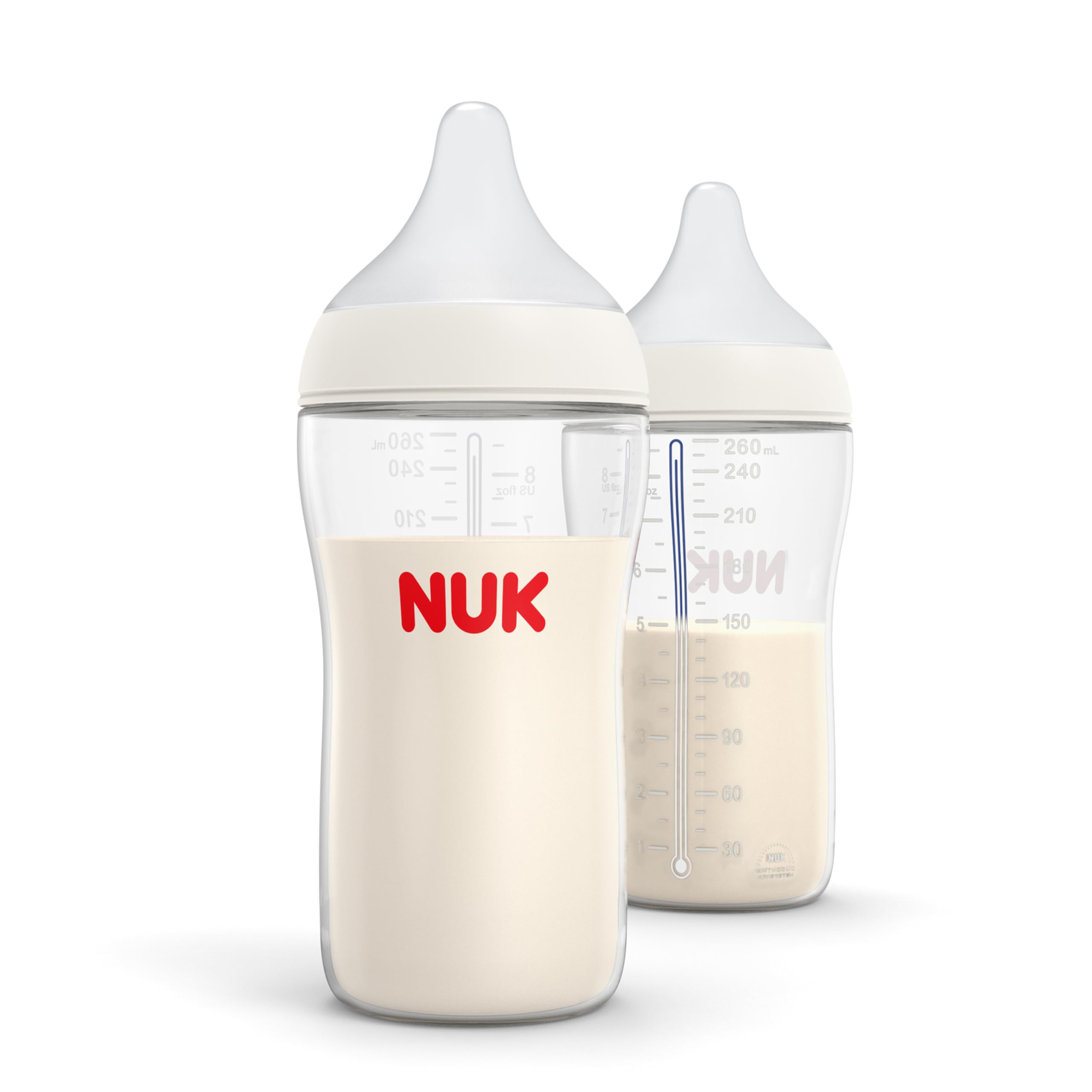 NUK Perfect Match nipple closeup shows ultra-soft silicone for a natural latch