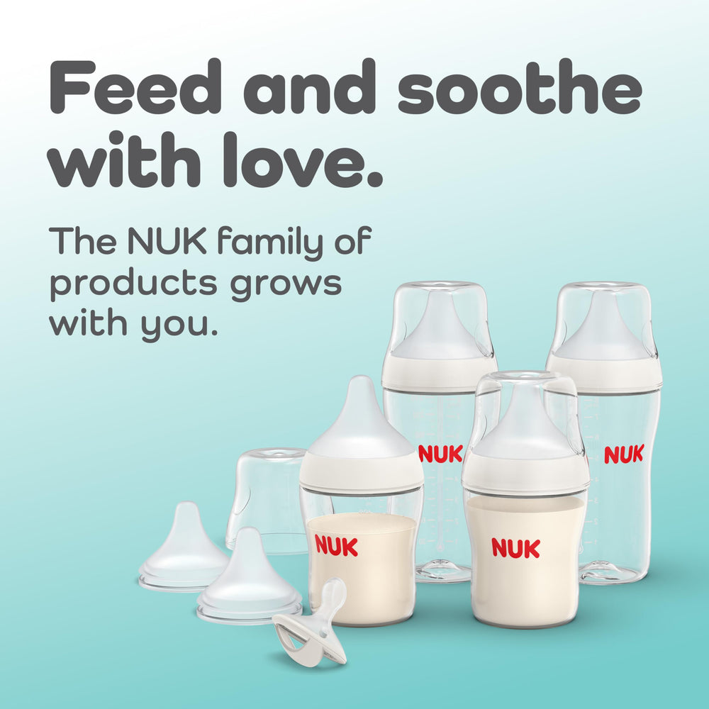 NUK Perfect Match travel-ready bottle fits in diaper bag