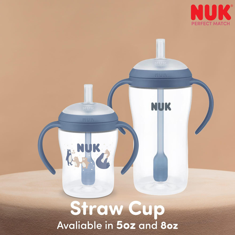 NUK removable handles support growing kids learning to sip.