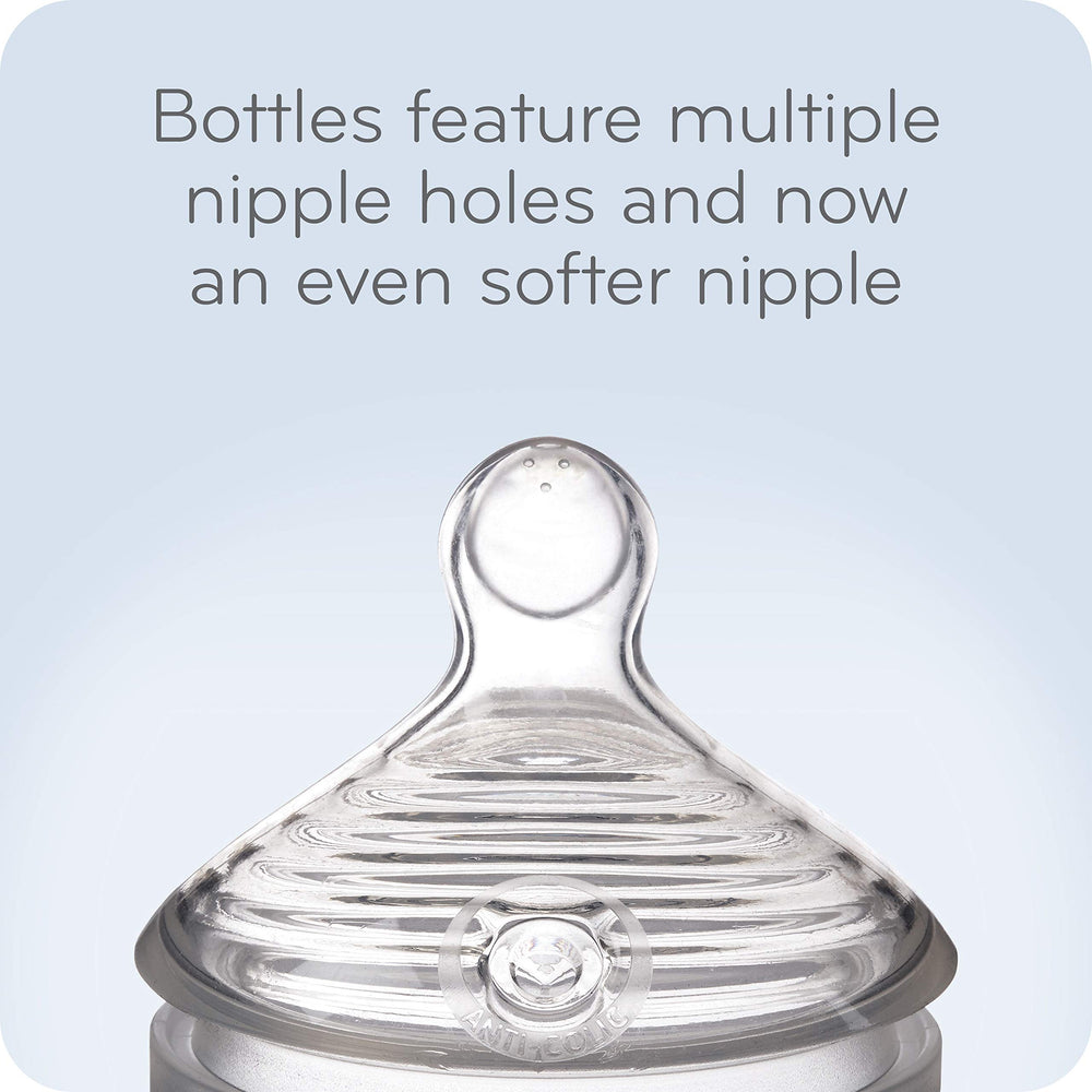 NUK Simply Natural anti-colic air system reduces gas for calmer feeds