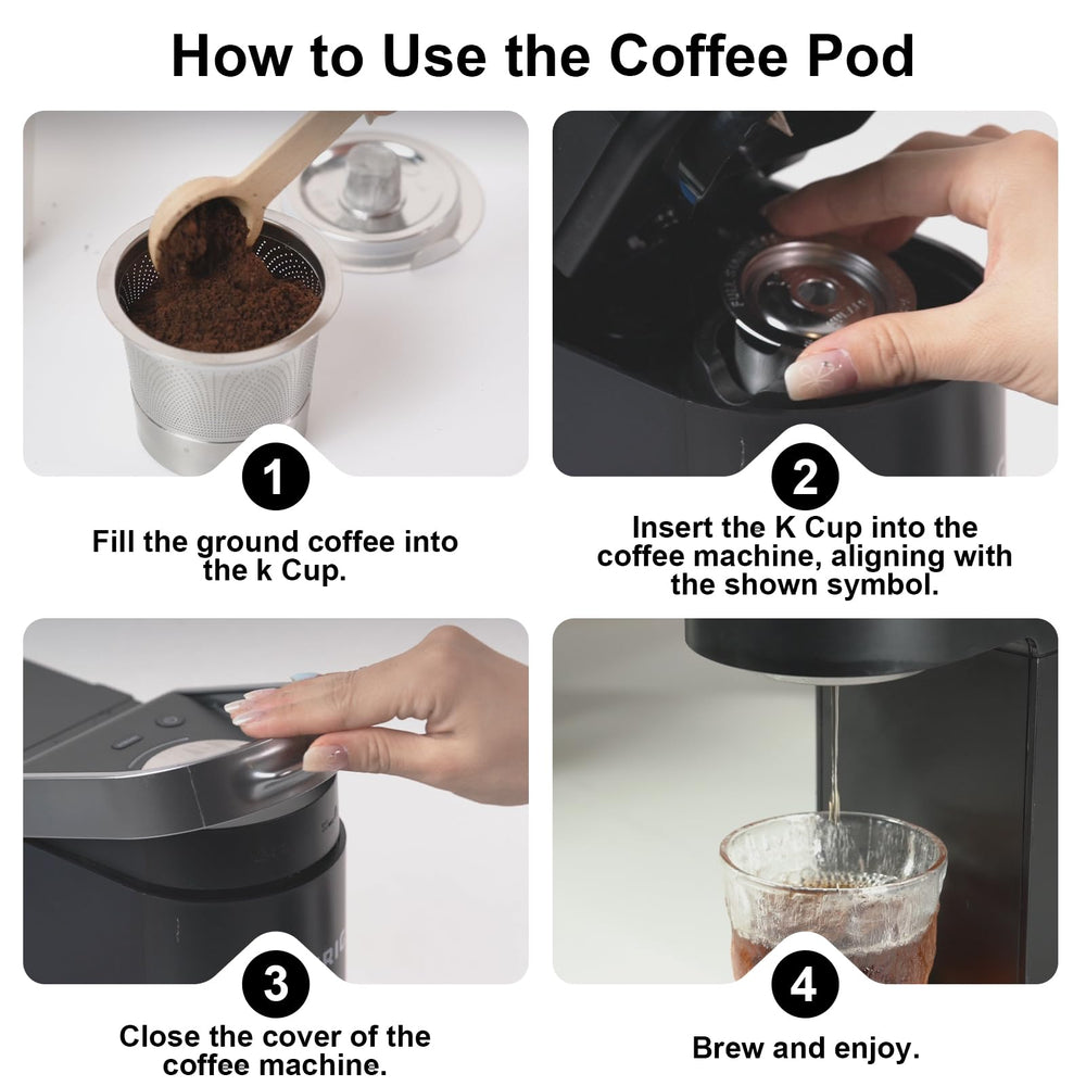 NUKALO easy-clean K Cup after use minimizes maintenance effort
