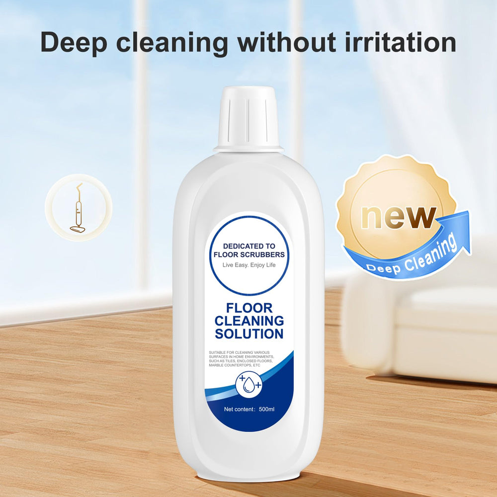 Nukisa floor cleaning solution bottle cap demonstrates easy mixing for 500 ml water.