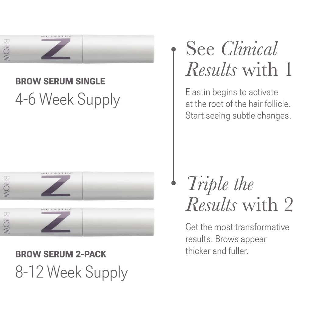NULASTIN lifestyle shot of a user assessing brow fullness