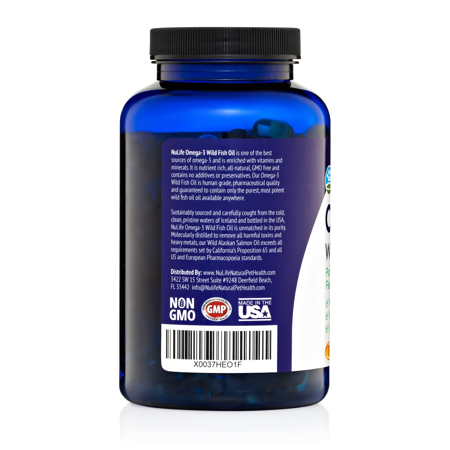 NuLife dog food topping omega-3 capsules added to meals